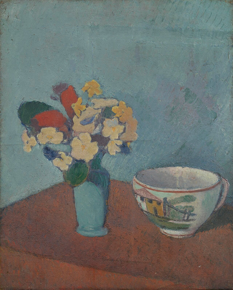 Vaso con fiori e tazza - Émile Bernard