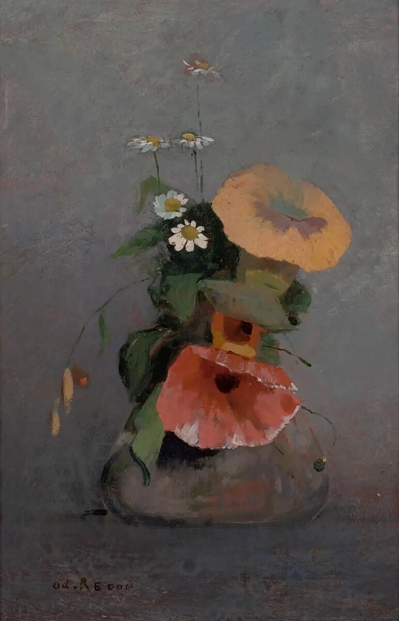 Vaso con convolvoli e camomilla - Odilon Redon