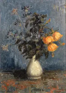 Vaso bianco con rose e altri fiori - Vincent van Gogh