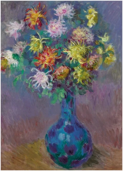 Vaso di crisantemo W812 - Claude Monet