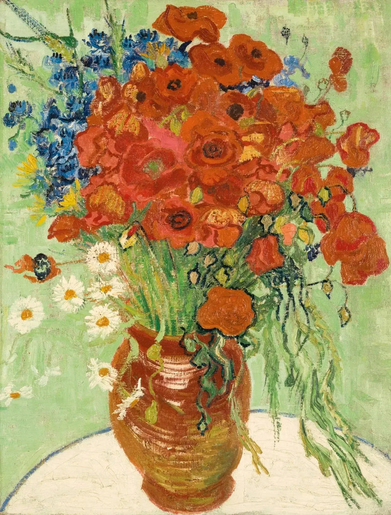 Vaso con margherite e papaveri - Vincent van Gogh