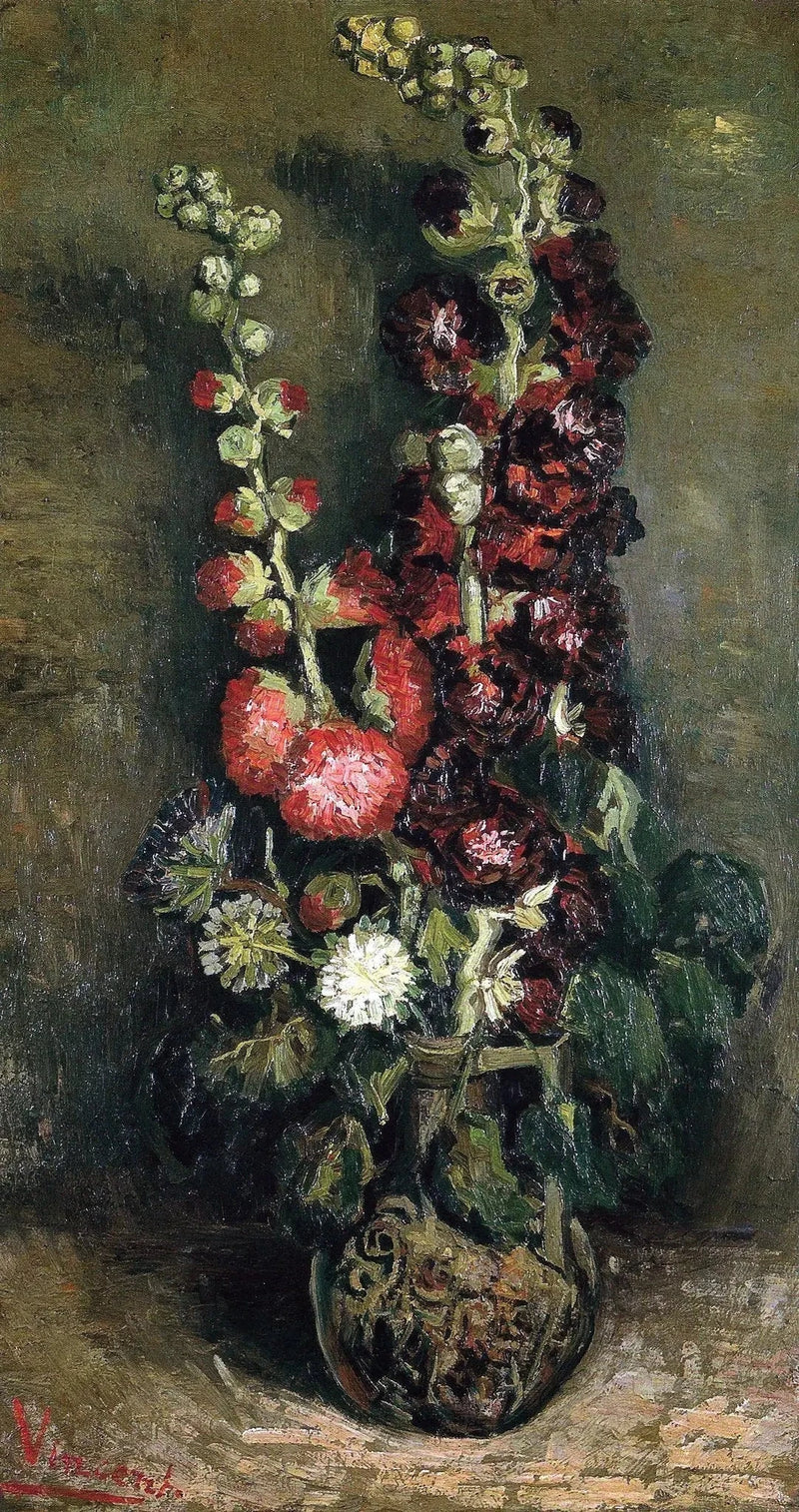 Vaso di rose di malva - Vincent van Gogh