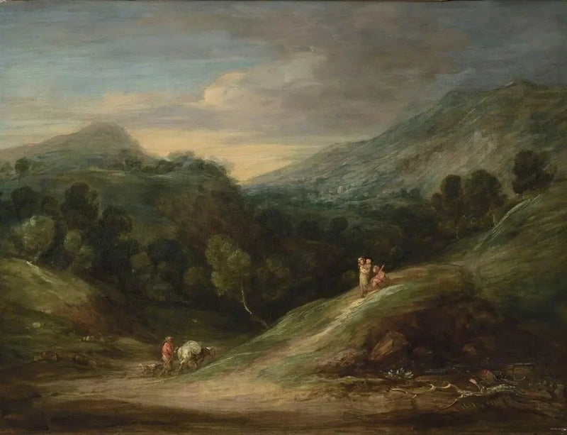 Vaste paesaggio boscoso di alte terre - Thomas Gainsborough
