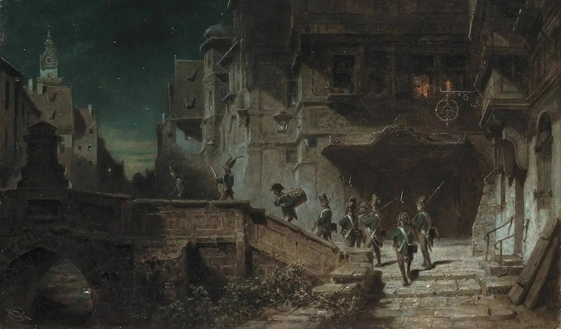 Guardiani della notte - Carl Spitzweg