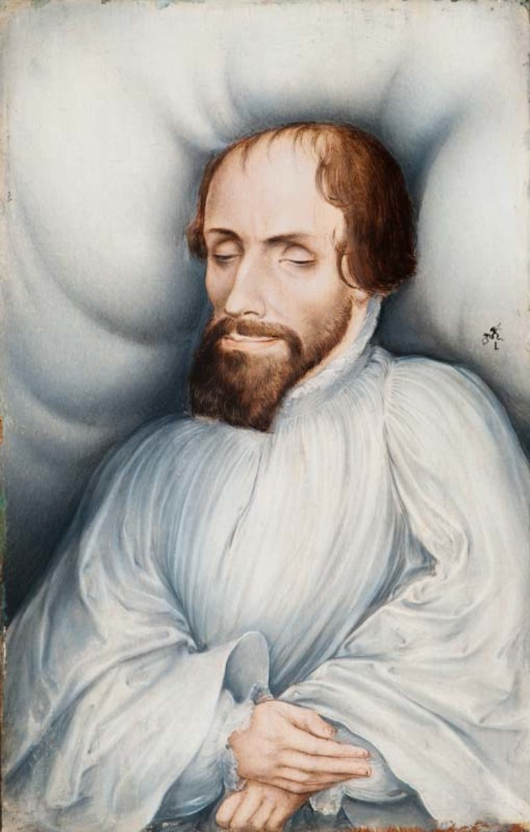Veit Dietrich sul suo letto di morte - Lucas Cranach il Vecchio