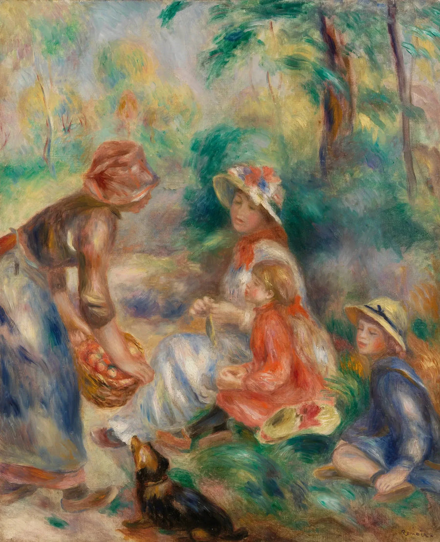 Venditore di mele (La Venditrice di mele) - Pierre-Auguste Renoir