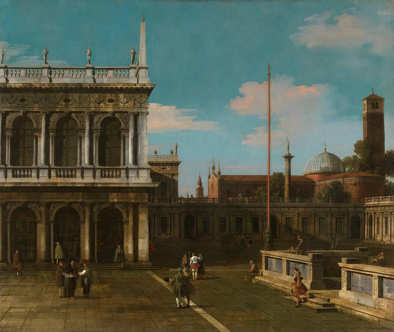 Venezia: capriccio della Piazzetta con la Libreria - Canaletto
