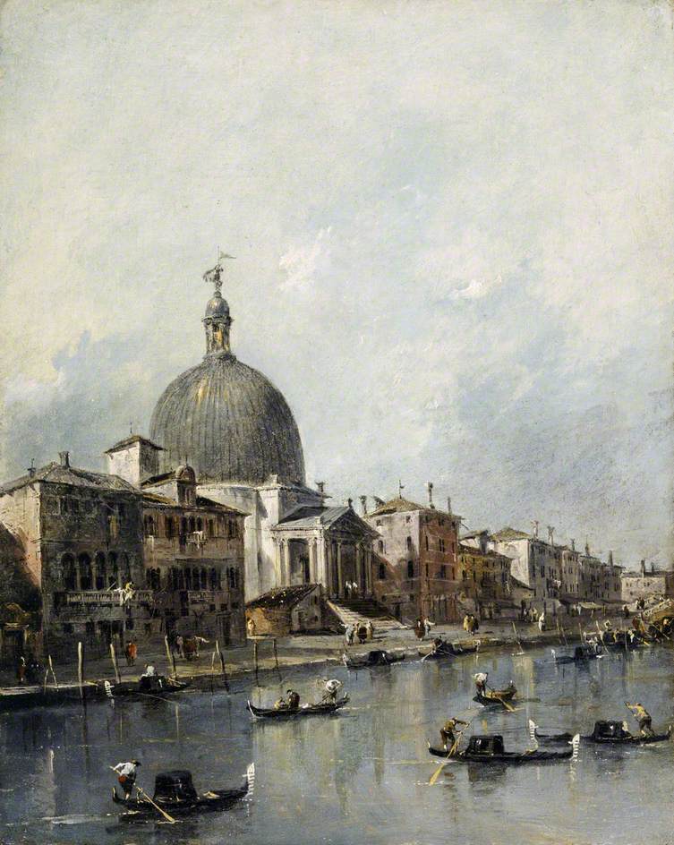 Venezia, l'église di San Simeone Piccolo sul Canal Grande - Francesco Guardi