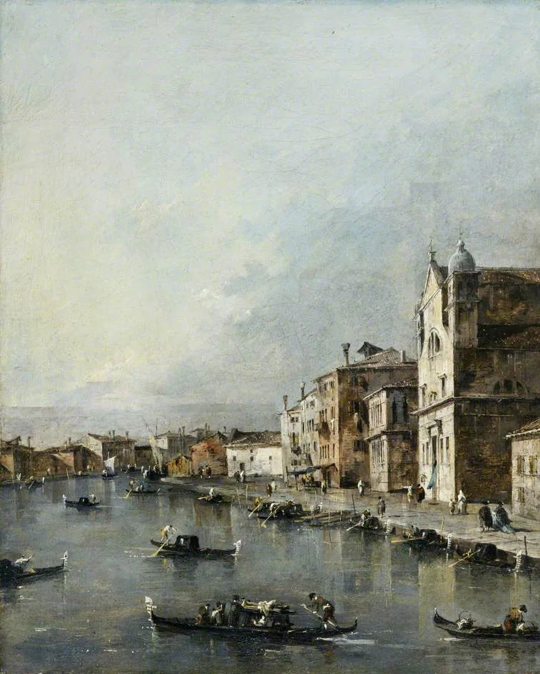 Venezia, l'église Santa Lucia sul Grande Canale - Francesco Guardi