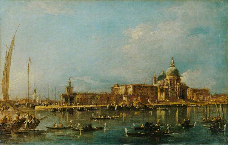 Venezia: la Dogana con Santa Maria della Salute - Francesco Guardi
