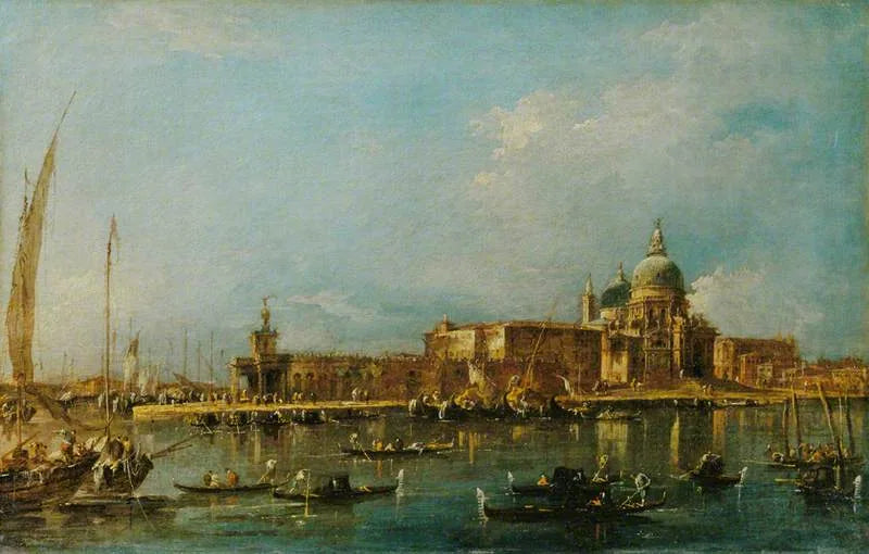 Venezia: la Dogana con Santa Maria della Salute - Francesco Guardi