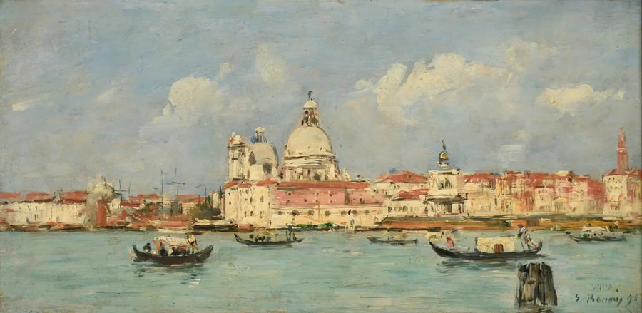Venezia. La dogana e Notre-Dame-de-la-Salute - Eugène Boudin