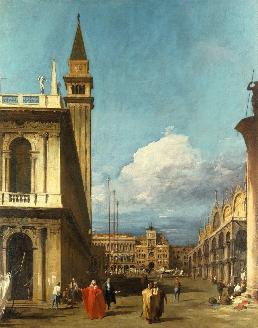 Venezia: la Piazzetta verso la Torre dell'Orologio - Canaletto