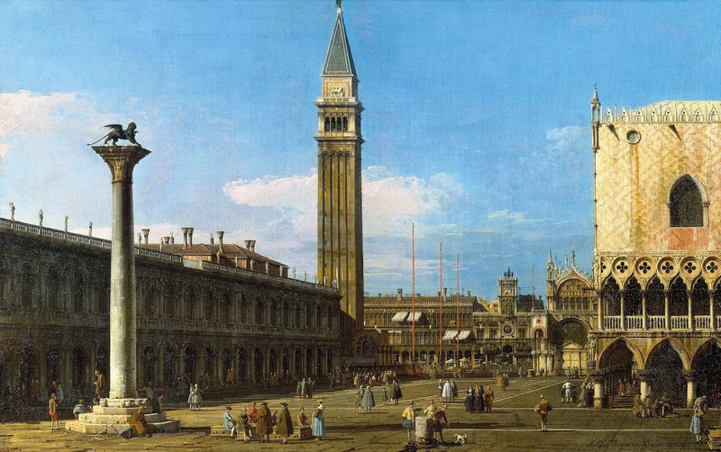 Venezia: la Piazzetta verso la Torre dell'Orologio - Canaletto
