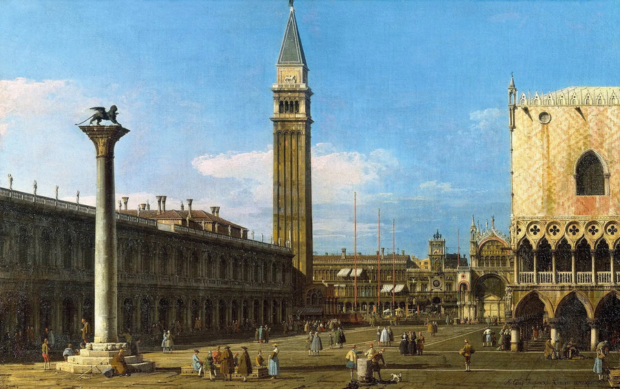 Venezia: la Piazzetta verso la Torre dell'Orologio - Canaletto