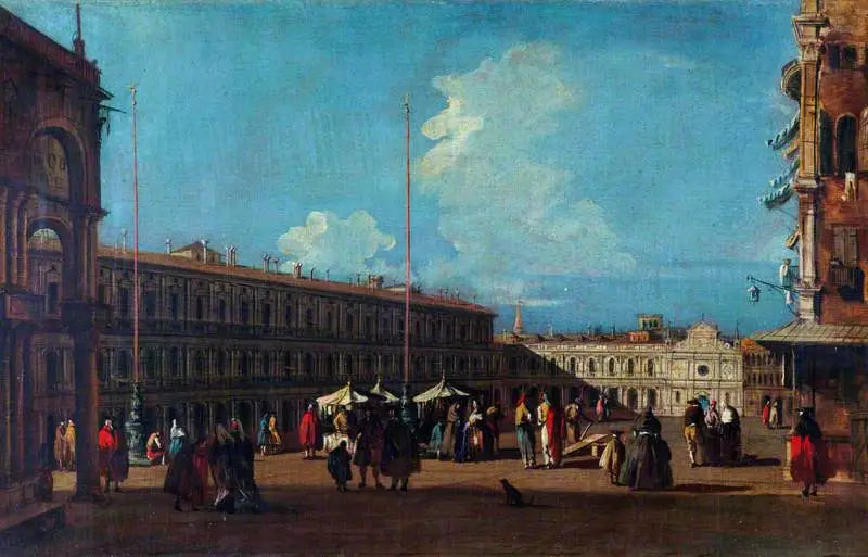 Venezia : la piazza San Marco vista verso ovest - Canaletto