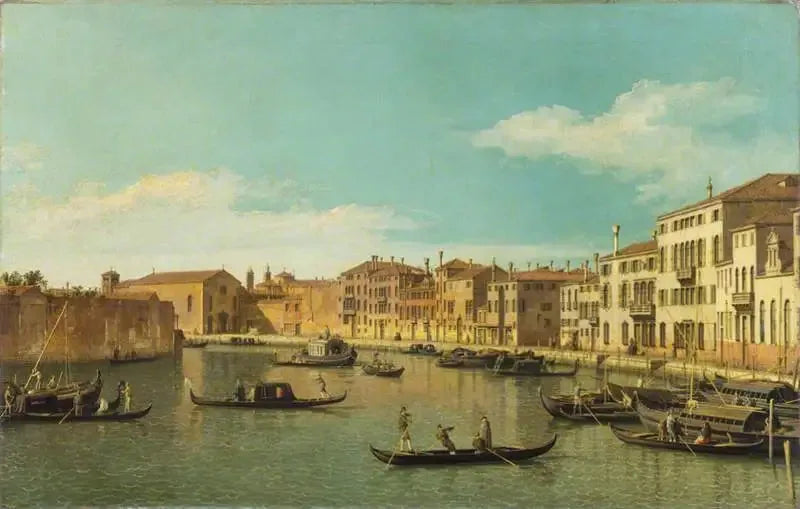 Venezia : il canale di Santa Chiara - Canaletto