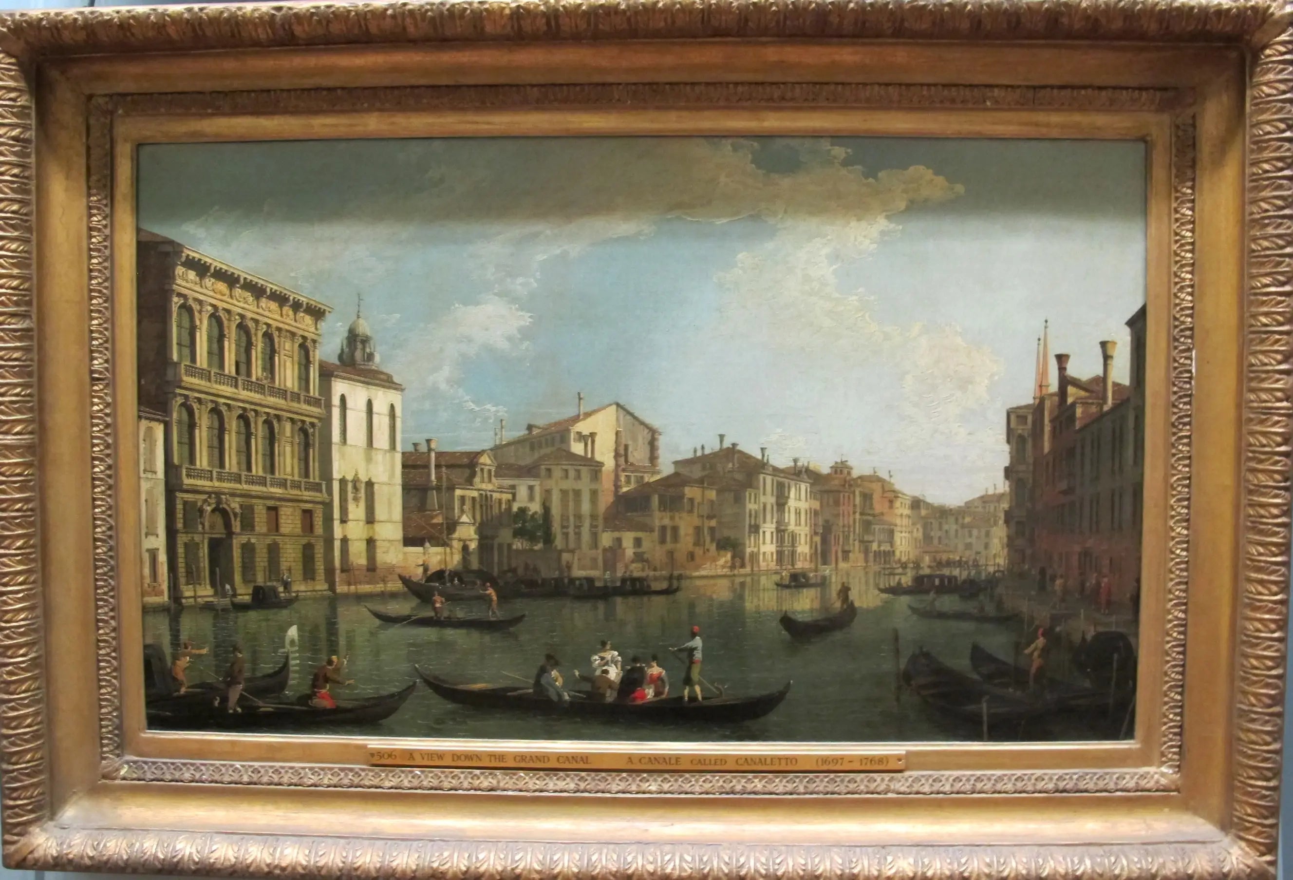 Venise: le Grand Canal du palais Flangini à San Marcuola - Canaletto - Alpha Reproduction