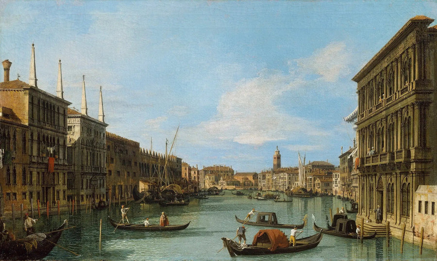 Venezia: il Grande Canale del palazzo Vendramin-Calergi verso San Geremia - Canaletto