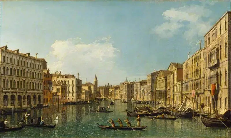 Venezia : il Grande Canale del Palazzo Foscari alla Carità - Canaletto
