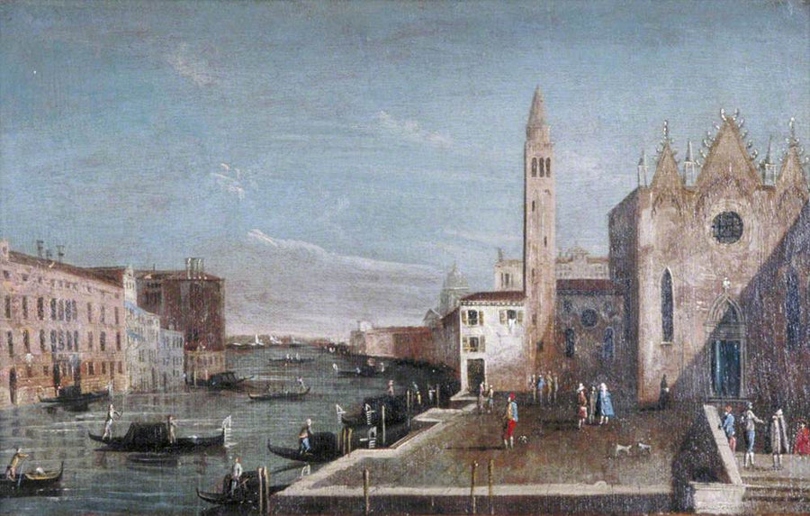 Venezia: il Grande Canale verso sud da Santa Maria della Carità verso il Bacino di San Marco - Francesco Guardi