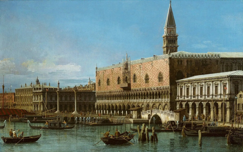 Venezia: il Molo con le prigioni e il palazzo del Doge - Canaletto