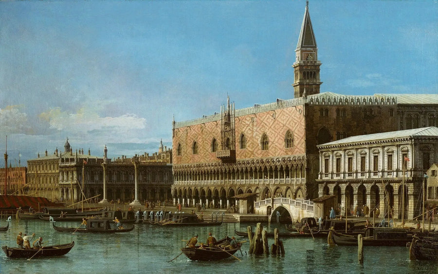 Venezia: il Molo con le prigioni e il palazzo del Doge - Canaletto