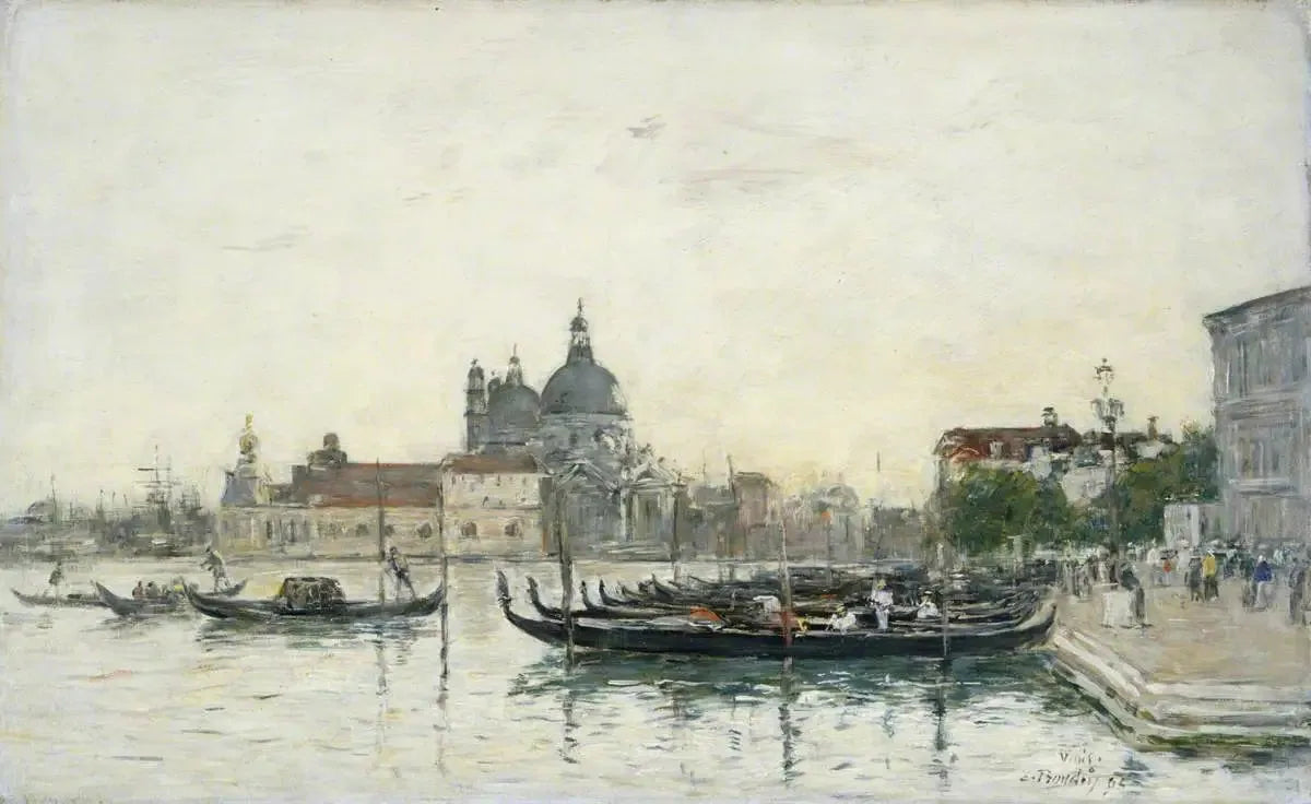 Venise, le Molo - Eugène Boudin image 1 reproduction de peinture à l’huile