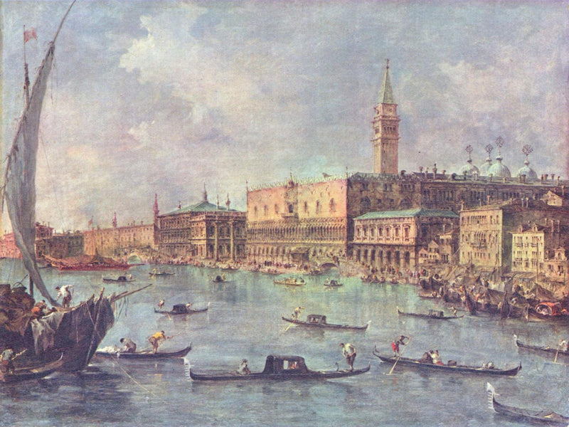 Venezia: il Palazzo Ducale e il Molo - Francesco Guardi