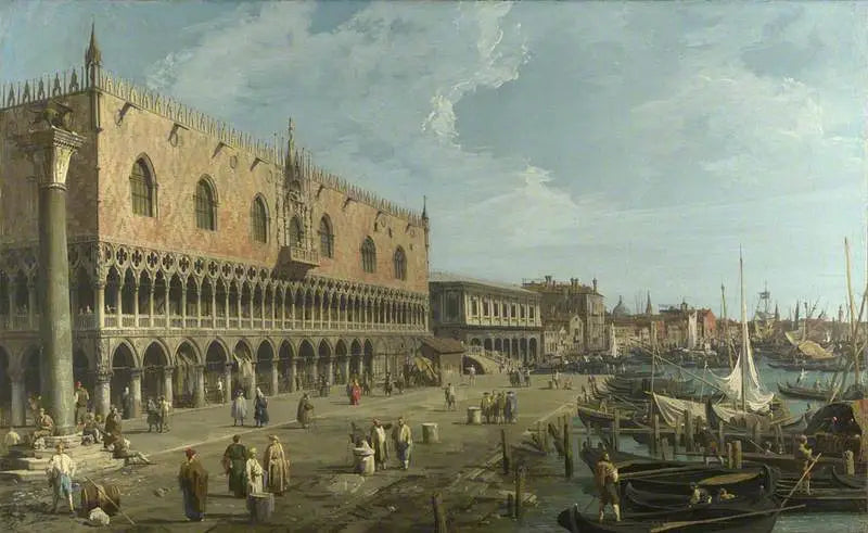 Venezia: il palazzo del Doge e la Riva degli Schiavoni - Canaletto