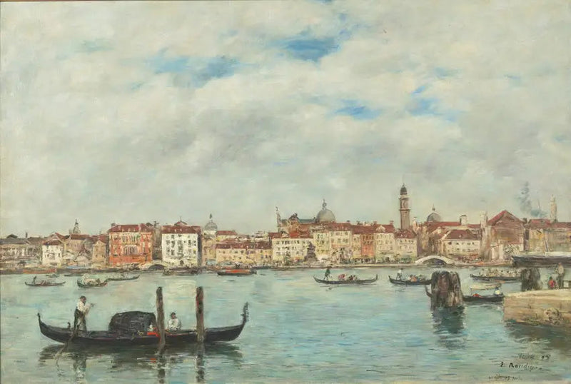 Venezia. Molo degli schiavi - Eugène Boudin