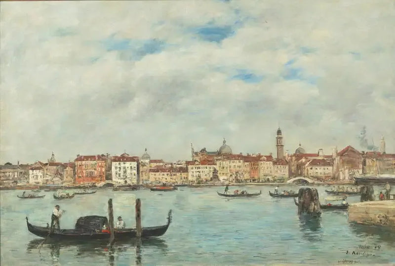 Venezia. Molo degli schiavi - Eugène Boudin