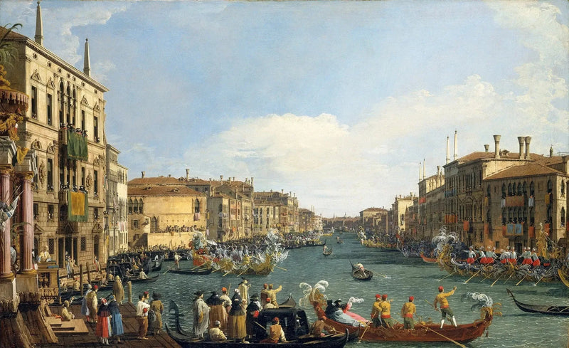 Venezia : Regata sul Grande Canale - Canaletto