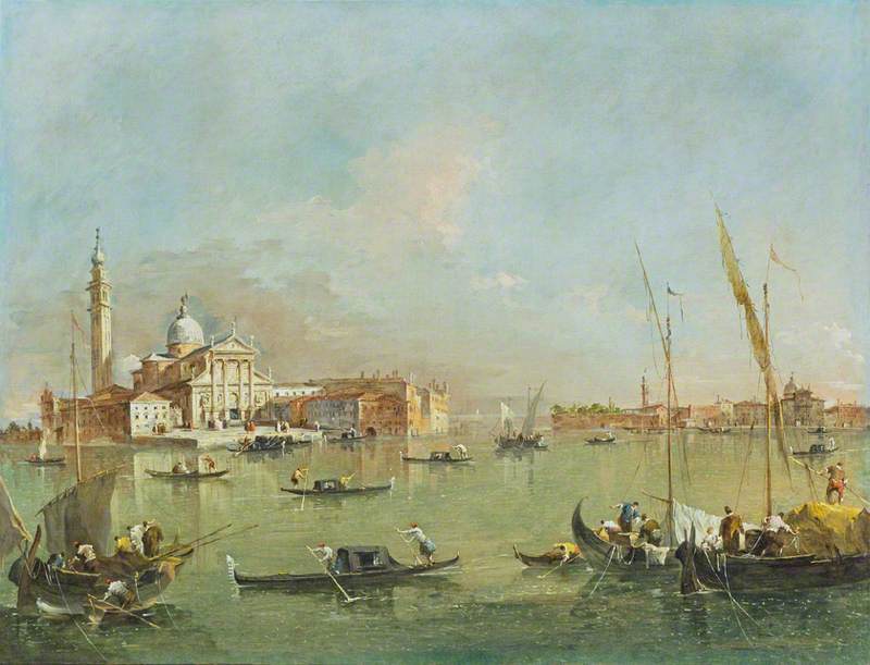Venezia: San Giorgio Maggiore con la Giudecca e le Zitelle - Francesco Guardi