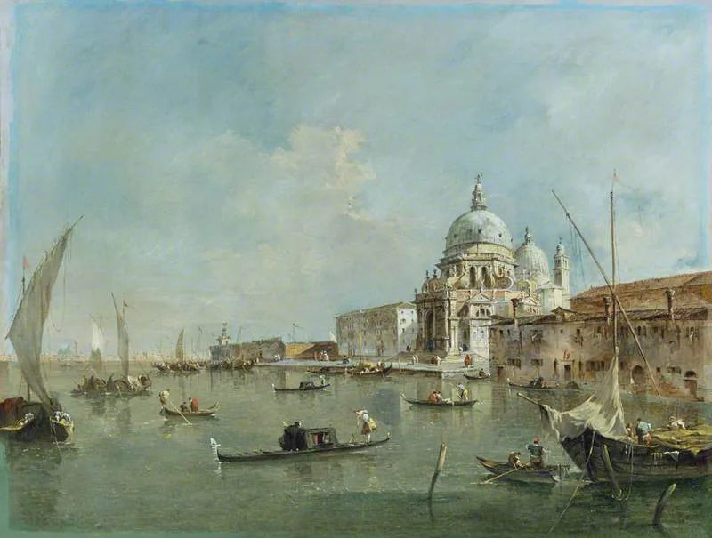 Venise : Santa Maria della Salute et la Dogana - Francesco Guardi image 1 copie de tableau peinte à la main