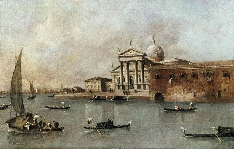 Venezia: Vista della chiesa di San Giorgio Maggiore dalla Giudecca - Francesco Guardi