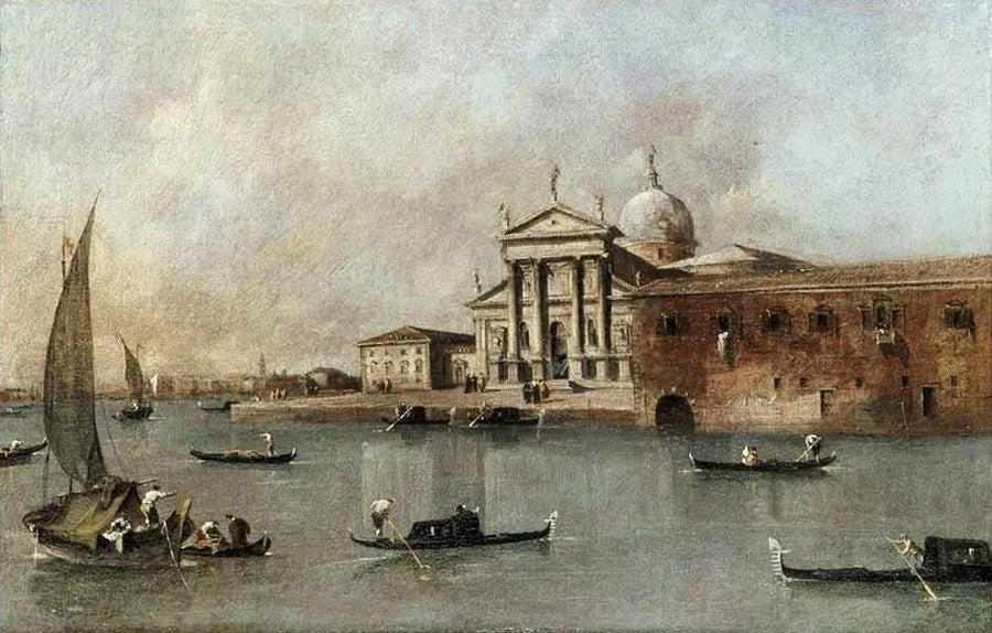 Venezia: Vista della chiesa di San Giorgio Maggiore dalla Giudecca - Francesco Guardi