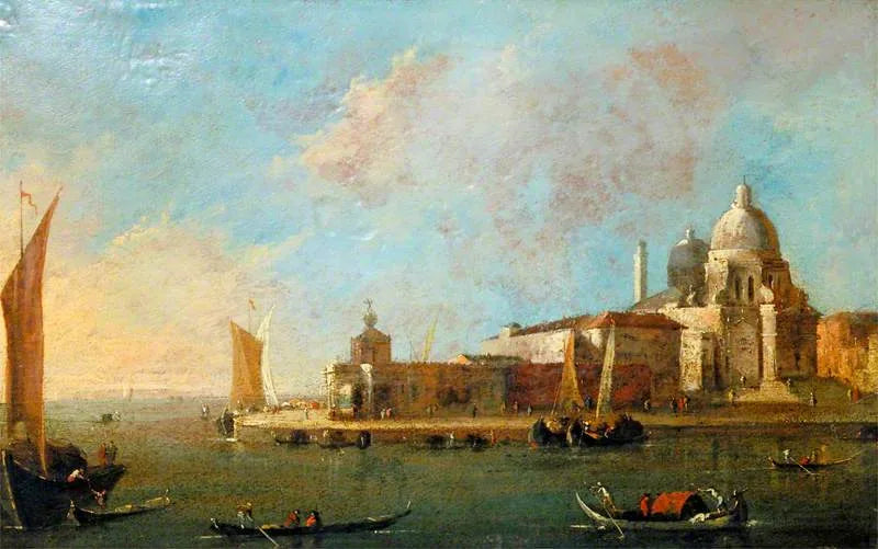 Venezia: vista di Santa Maria della Salute e della Dogana - Francesco Guardi