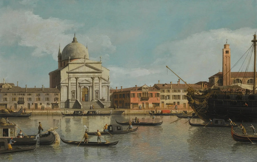 Venezia, vista delle chiese del Redentore e San Giacomo - Canaletto