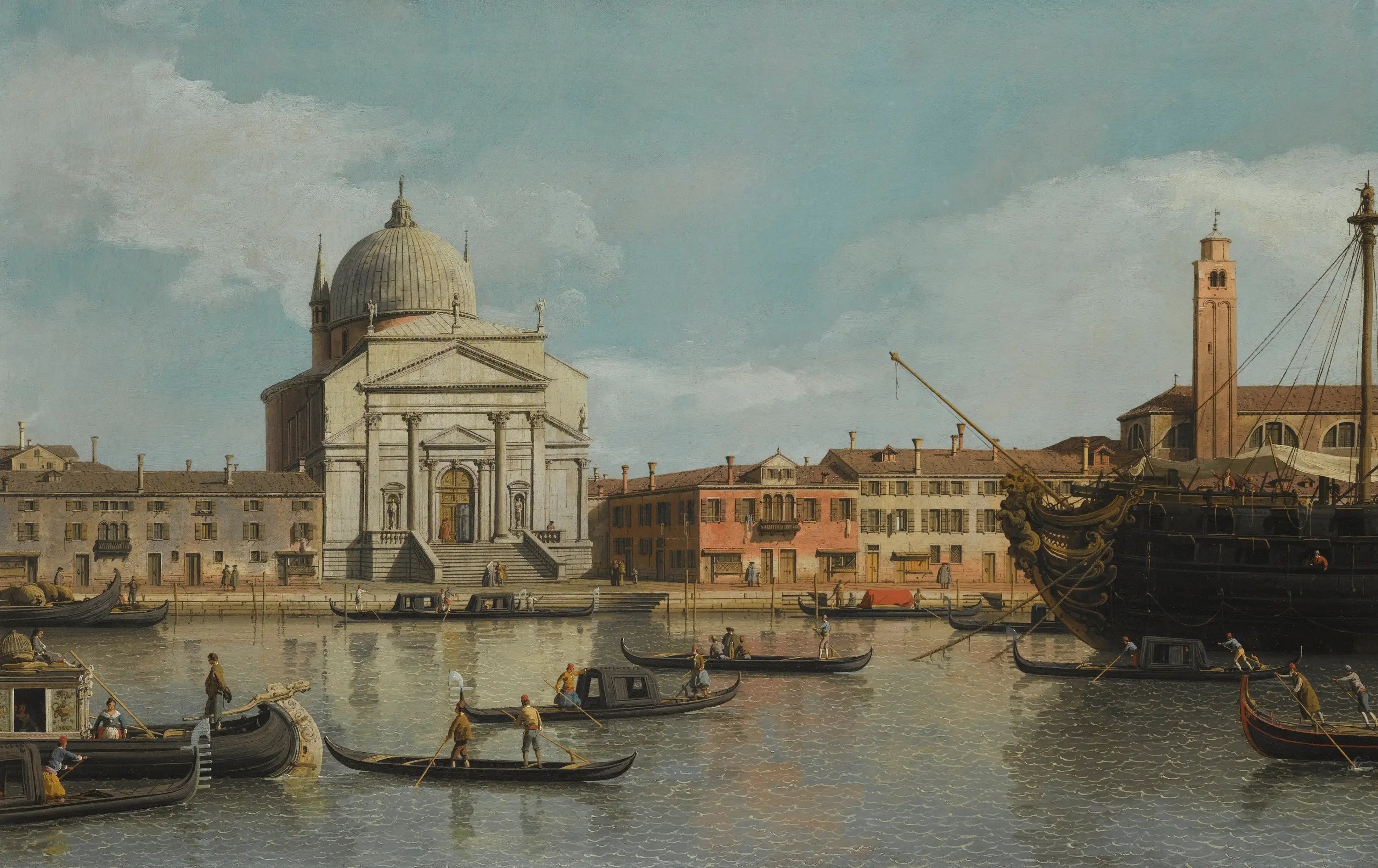 Venise vue des églises du Redentore et San Giacomo - Canaletto - Alpha Reproduction