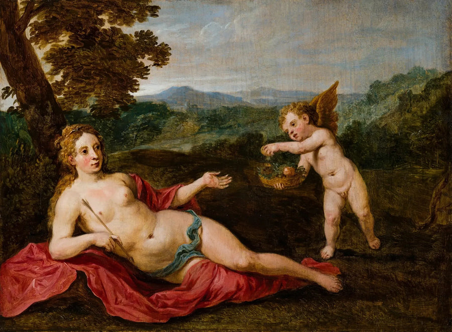 Venere con Cupido - David Teniers il Giovane