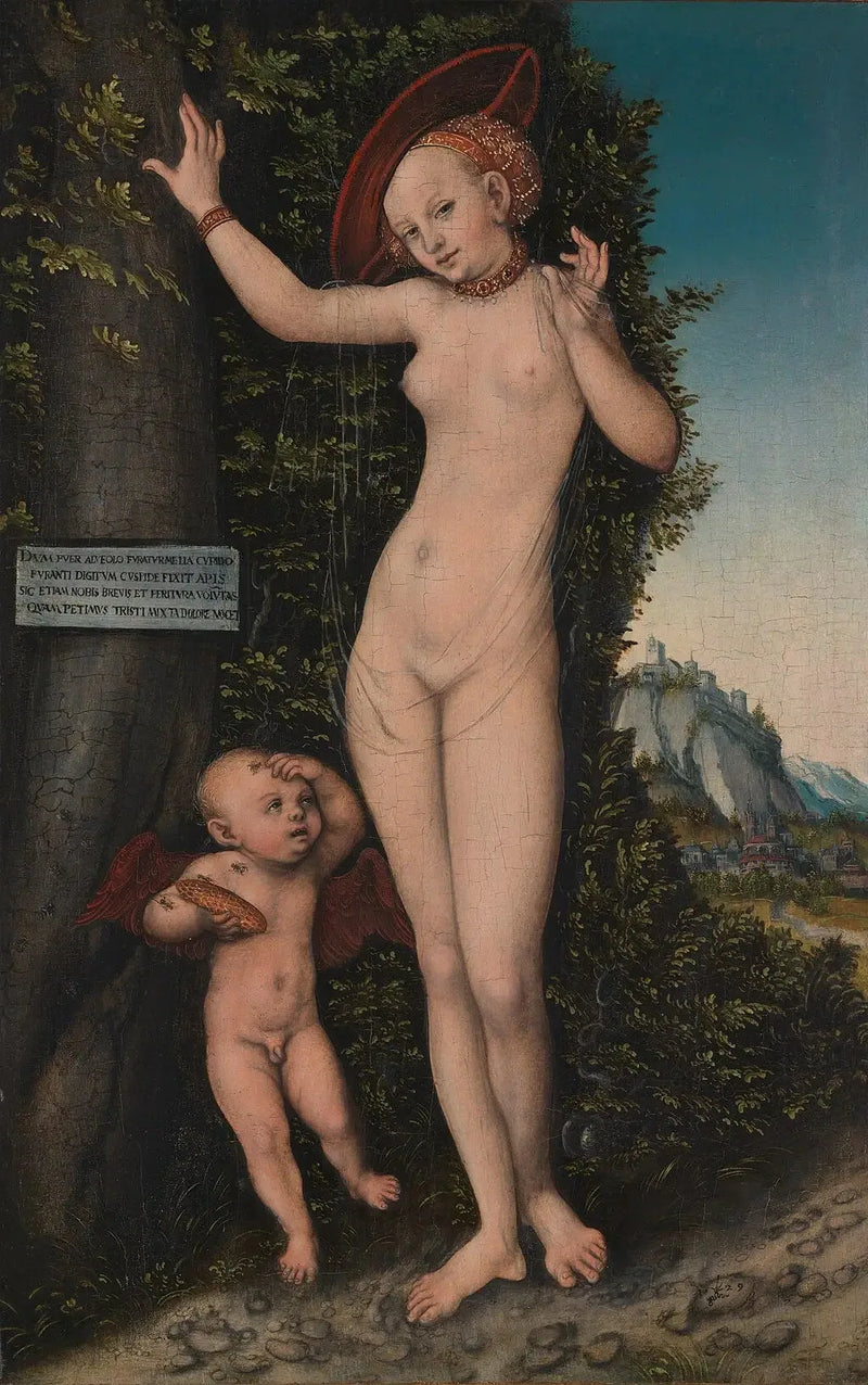 Venere con Cupido il ladro di miele - Lucas Cranach il Vecchio