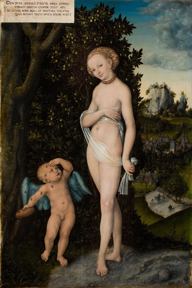 Venere con Cupido il ladro di miele - Lucas Cranach il Vecchio