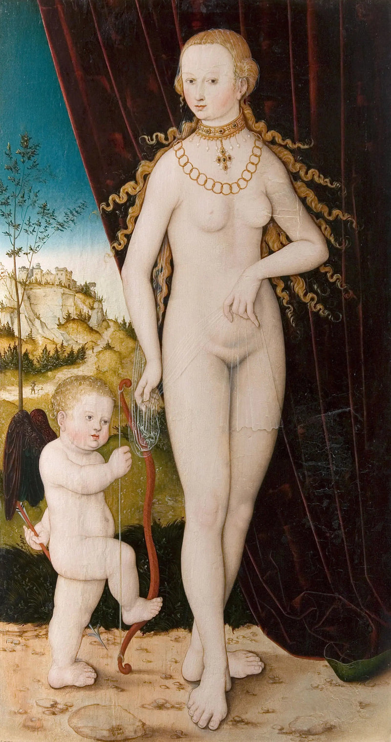Venere con Cupido - Lucas Cranach il Vecchio