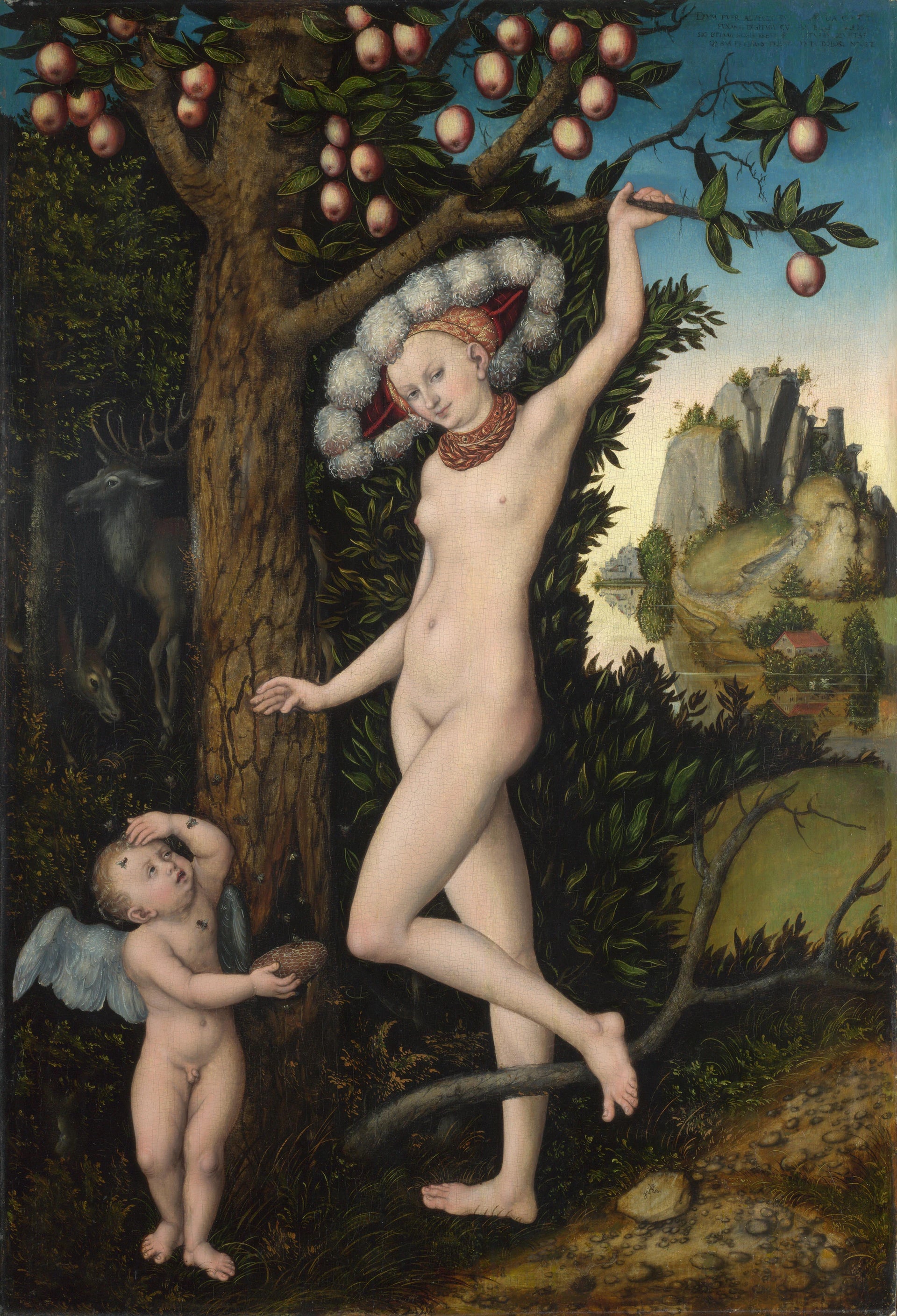 Vénus avec Cupidon le voleur de miel - Lucas Cranach l'Ancien
