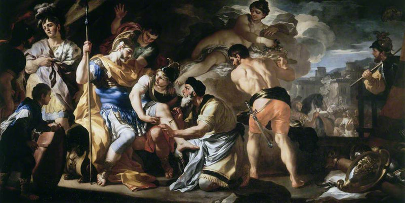 Venere con Iapige che cura Enea ferito - Francesco Solimena