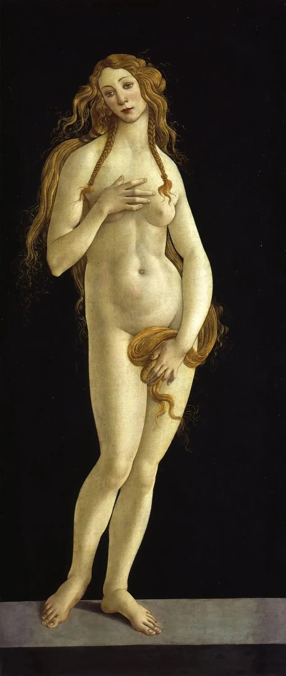 Vénus de Sandro Botticelli et atelier, vers 1490, Galleria Sabauda de Turin – reproduction peinture à l’huile sur toile