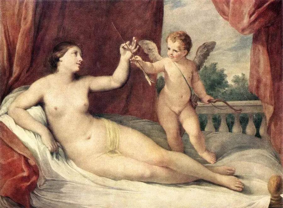 Venere sdraiata con Cupido - Guido Reni