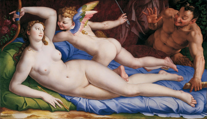Venere, Amore  e  Satire - Bronzino