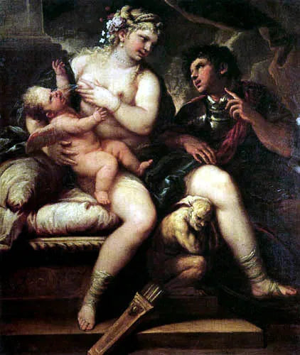 Venere, Amore e Marte - Luca Giordano
